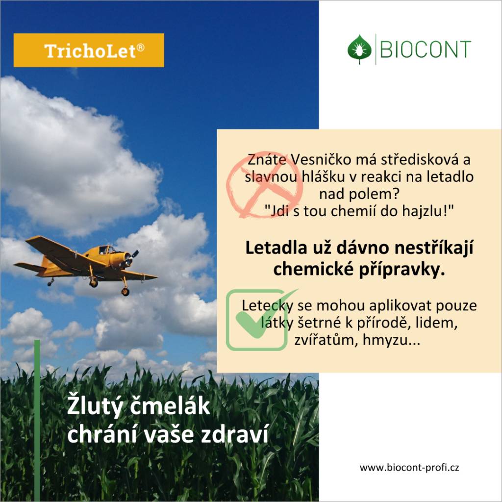 Nové metody letecké aplikace zajišťují bezpečnost přírody a zdraví lidí. Chemické látky již nejsou používány, přičemž se klade důraz na ekologické alternativy.