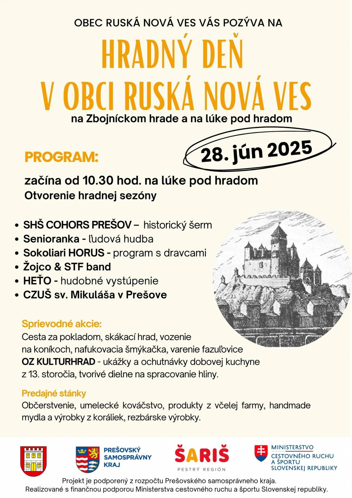 Hradný deň v obci Ruská Nová Ves