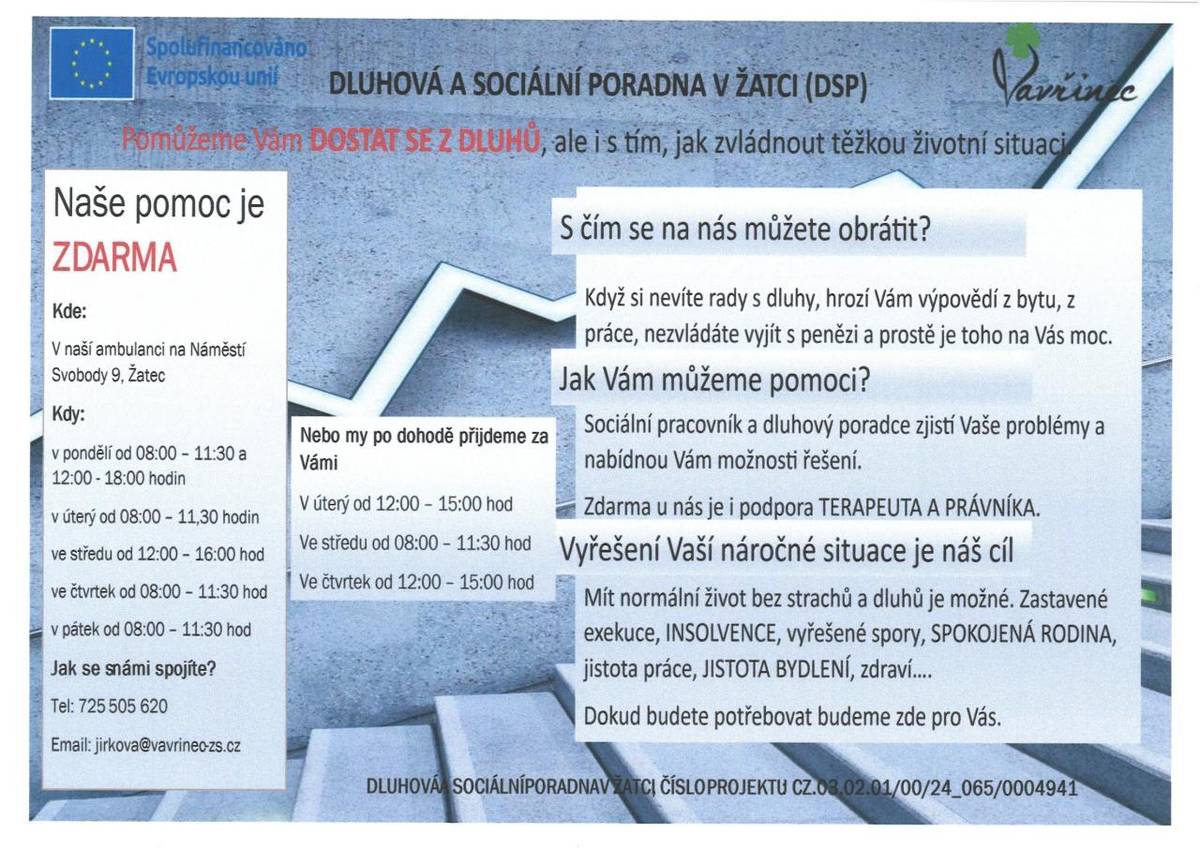 Pomůžeme Vám dostat se z dluhů, ale i s tím zvládnout těžkou životní situaci.