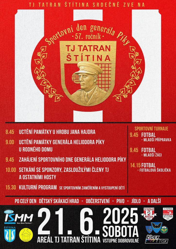 TJ Tatran Štítina Vás srdečně zve do svého areálu