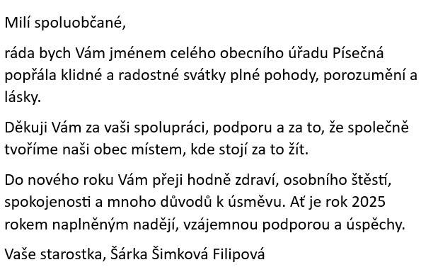 Hlášení 24. 12. 2024