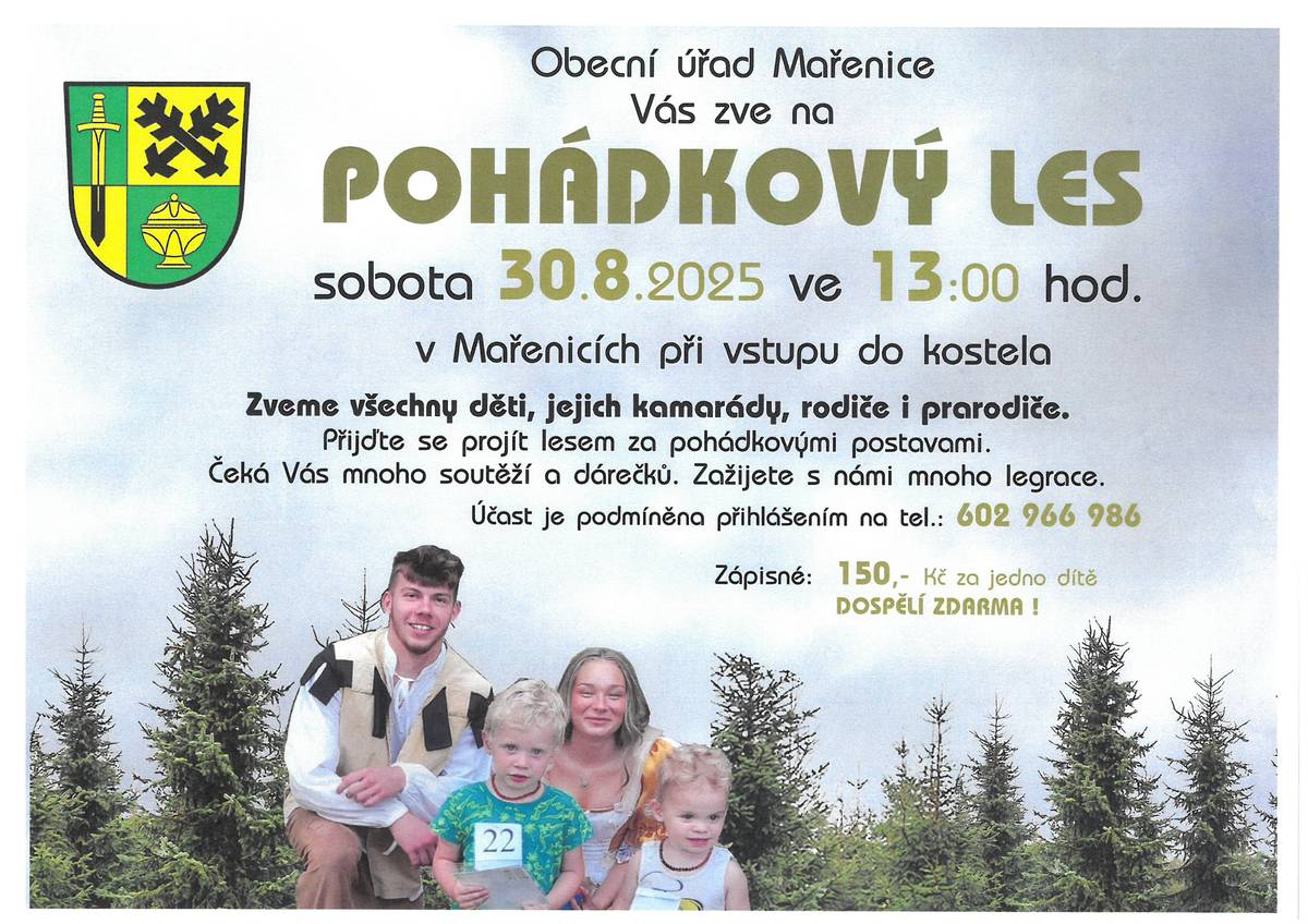 Dne 30.08.2025 od 13:00h. Žádáme o včasné přihlášení účasti na této akci.