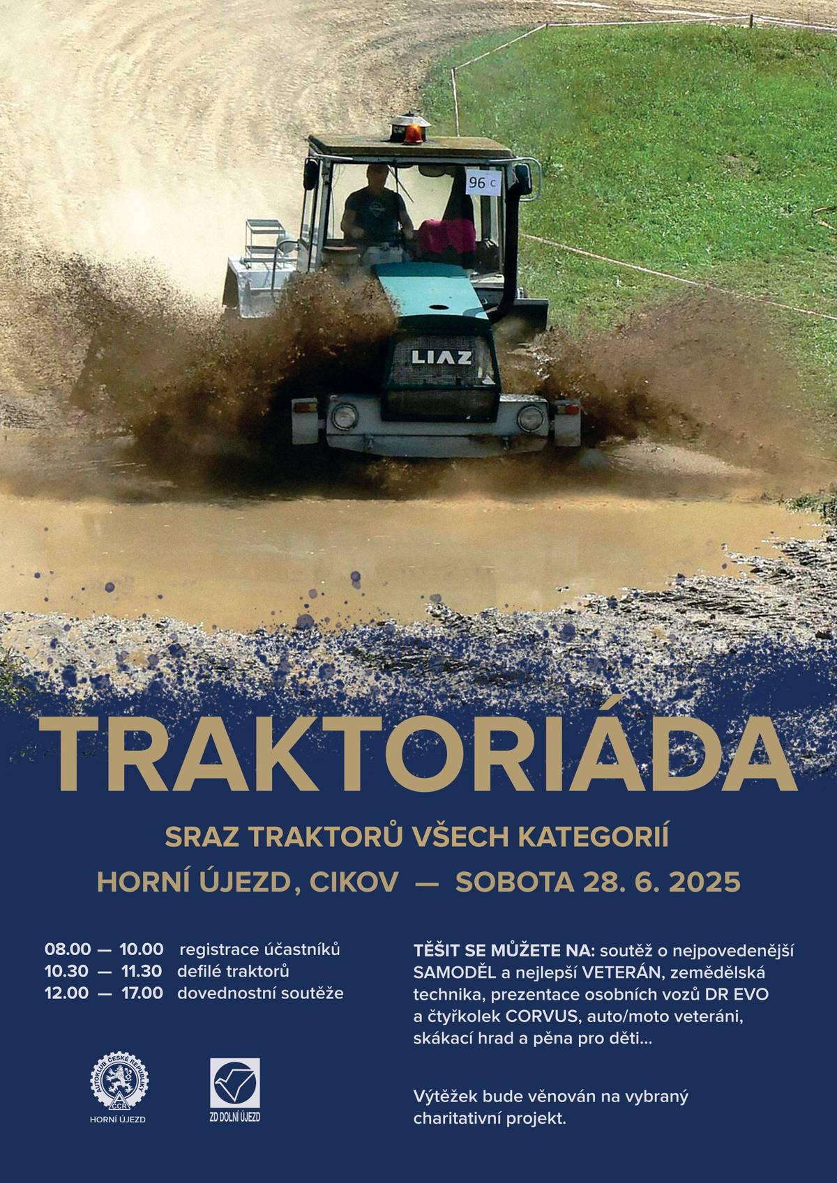 Traktoriáda - sraz traktorů všech kategorií v sobotu 28.6. na závodišti v Horním Újezdě