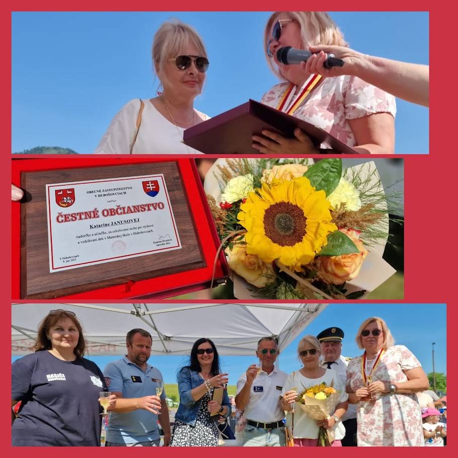 Poďakovanie za účasť a podporu na Jubilejnom 45.ročníku hasičskej súťaže o POHÁR STRÁŽA a za účasť na rozlúčke s pani učiteľkou Katkou Janusovou.