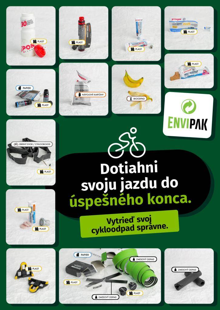 Dotiahni svoju jazdu do úspešného konca - Vytrieď svoj cykloodpad správne