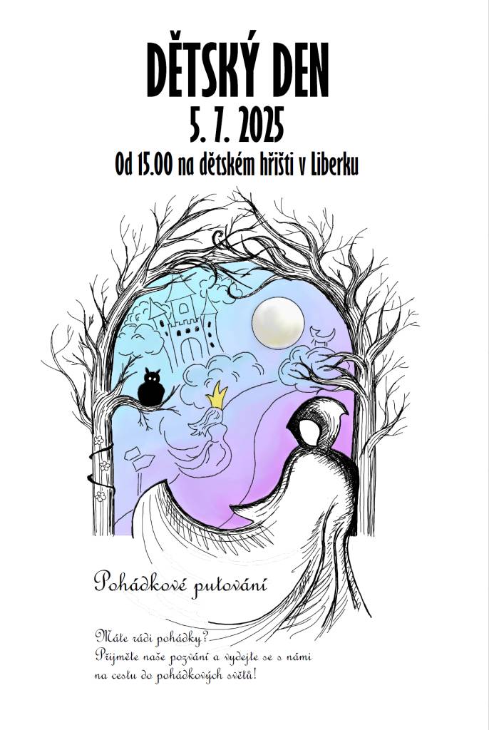 pohádkové putování, soutěž a zábava na hřišti v Liberku