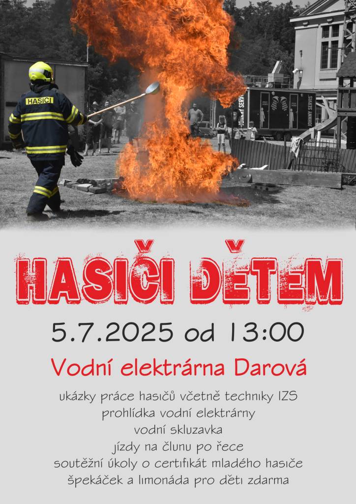 Akce pro děti i dospělé na vodní elektrárně Darová