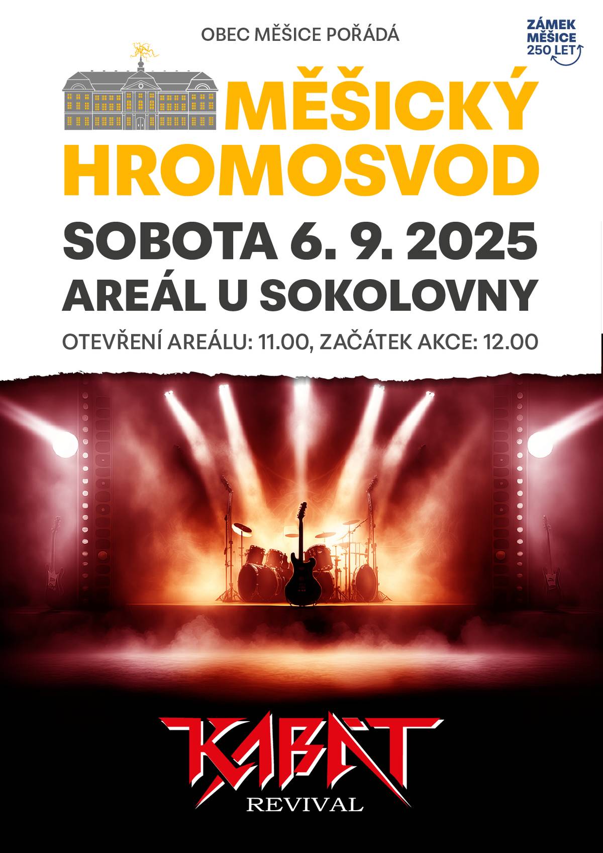 Přijďte s námi zakončit léto ve velkém stylu! 🤘 🔥 Připravte se na pořádnou nálož rockové energie! 🔥 Další na programu Měšického hromosvodu 6. září bude koncert Kabát revival, která rozproudí krev všem fanouškům tvrdší muziky a legendárních hitů Kabátu! Sdílejte, pozvěte přátele a těšíme se na vás!