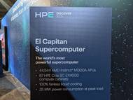 Superpočítač El Capitan od Hewlett Packard Enterprise (HPE)