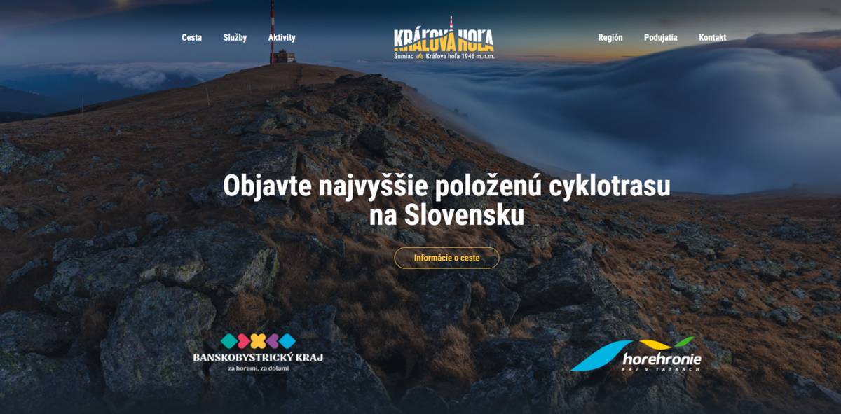 Milí návštevníci - všetci, ktorí máte záujem ísť na náš ikonický kopec Kráľova hoľa informácie a aktualizácie o ceste, ktorá k nej vedie a o podujatiach, ktoré sa na nej chystajú  nájdete na webovej stránke:                   www.naholu.sk