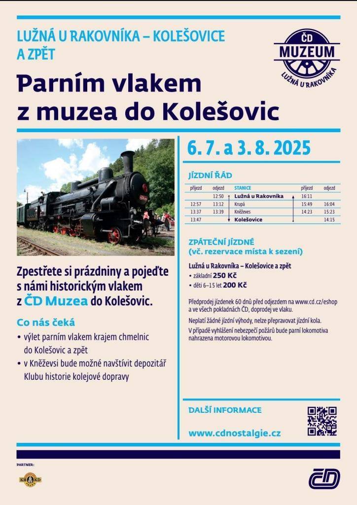 dle jízdního řádu na plakátu