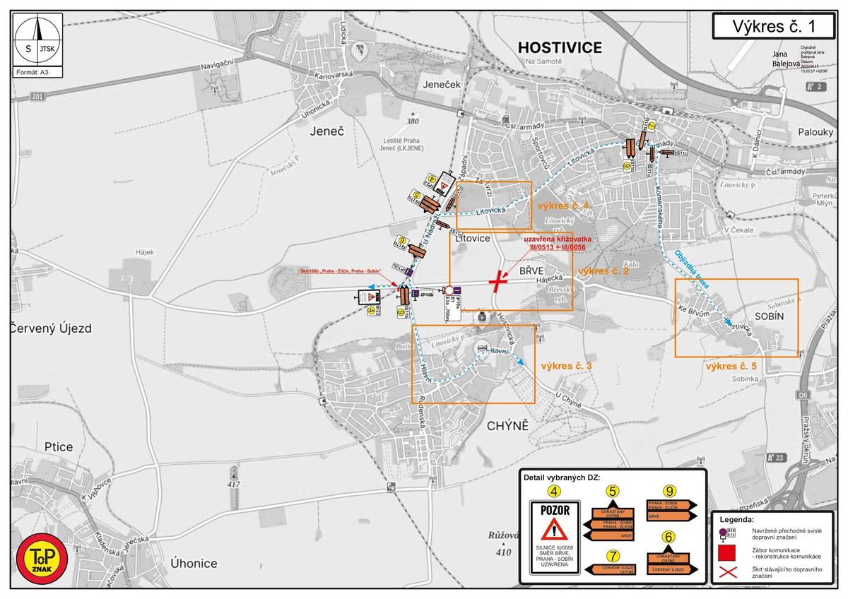 Vážení občané, v době od 30. 6. 2025 do 20. 7. 2025 bude z důvodu opravy a zvýšení bezpečnosti UZAVŘENA křižovatka nad Strahovským rybníkem směrem na Hostivici, Červený Újezd a Břve - viz mapka. V rámci této uzavírky proběhne oprava asfaltového povrchu na který bude následně (pravděpodobně koncem září) nanesena rocbinda. Váš MěÚ