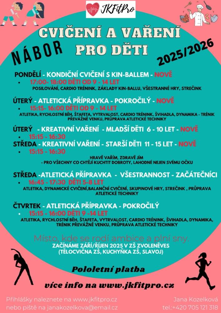 Zájmové kroužky pro děti 2025/2026