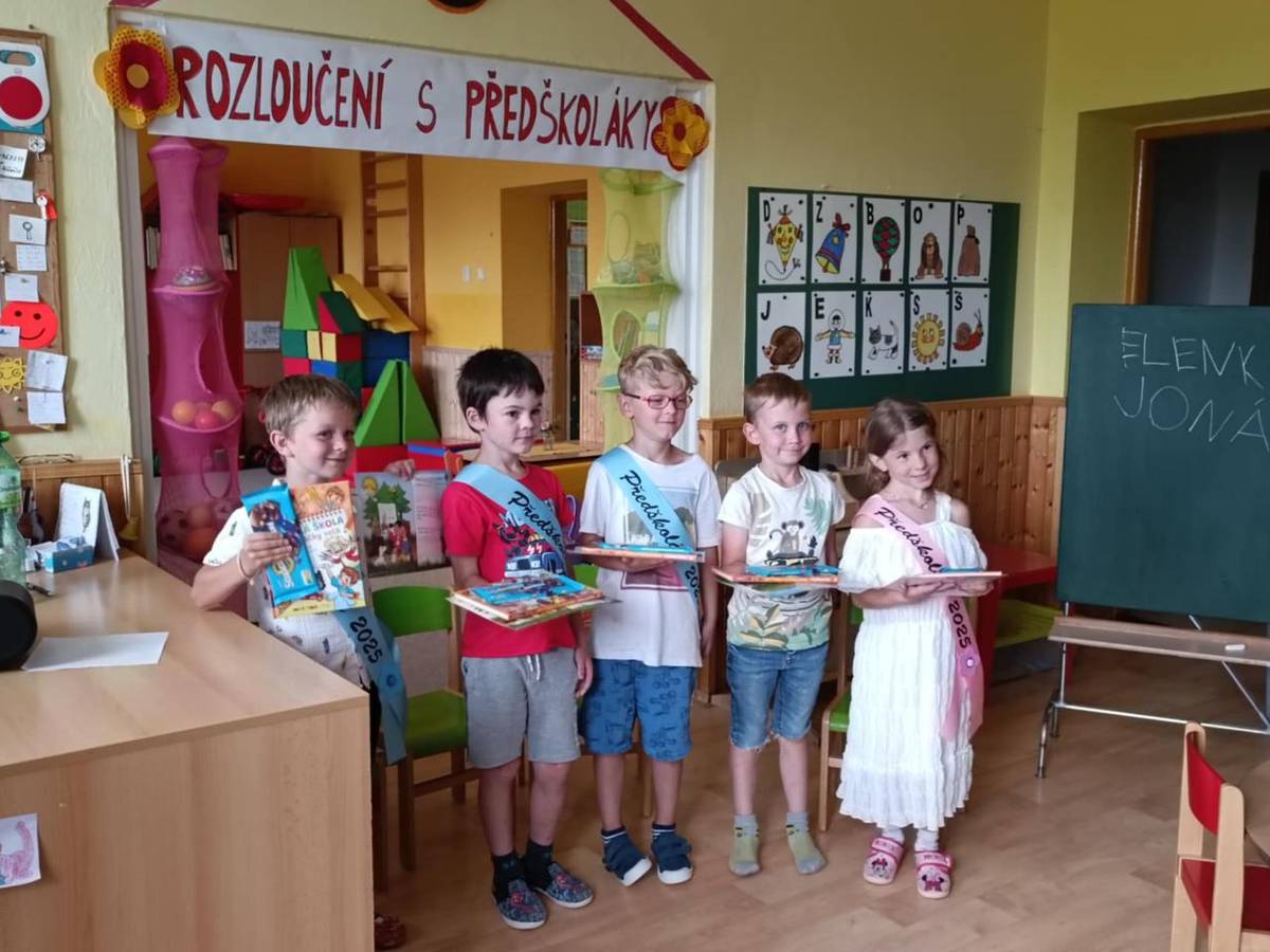 V pátek 27. 6. 2025 jsme se rozloučili s našimi předškoláky.