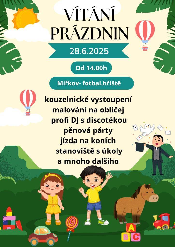 Vítání prázdnin 28.6.2025