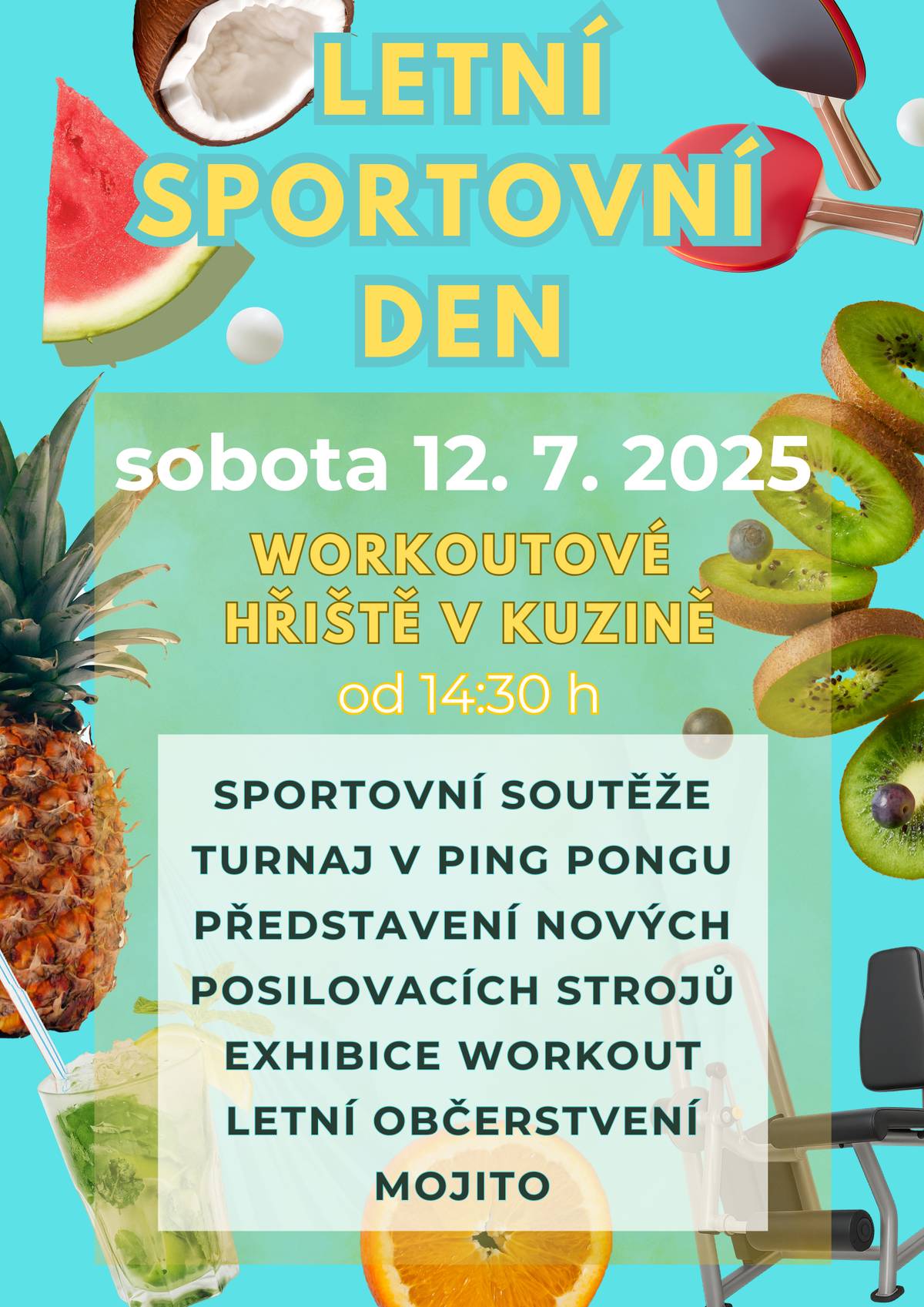 V neděli 6.7.2025 přijede do naší obce kamenická firma F.N.kamenictví, a to v době 14:00 – 15:00 h na místním hřbitově. Firma nabízí čištění hrobů, veškeré úpravy a rekonstrukce hrobů, spárování a obnovu písmen. Kontakt 725975224. Ordinace MUDr. Habartové oznamuje, že ve dnech 7. - 11. 7. 2025 nebude z důvodu čerpání dovolené ordinovat. Zastupovat bude ordinace MUDr. Hlaváčkové, ve svých ordinačních hodinách. Kominík Jan Skoupý nabízí u nás v obci kontrolu a čištění spalinových cest, úklid po čištění a vystavení revize. V případě zájmu volejte na tel. 739 970 348. Obec Drnovice pořádá Letní sportovní den, a to v sobotu 12.7.2025 na workoutovém hřišti v Kuzině od 14:30 hodin. Na programu bude turnaj v ping pongu, představení nových posilovacích strojů, různé sportovní soutěže a mnoho dalšího. Těšit se můžete také na letní občerstvení a mojito.