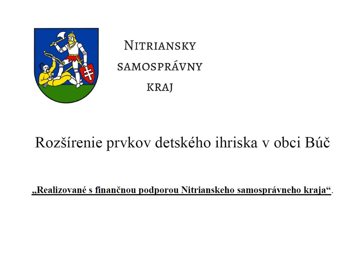 Predmetom projektu je rozšírenie prvkov detského ihriska, v ktorom zatiaľ sú len prvky, ktoré môžu využívať deti do 10 rokov. Predmetným rozšírením bude vytvorená možnosť stráviť voľný čas na vzduchu a posilňovať telesné a duševné zdravie pre mládež a dospelých.
