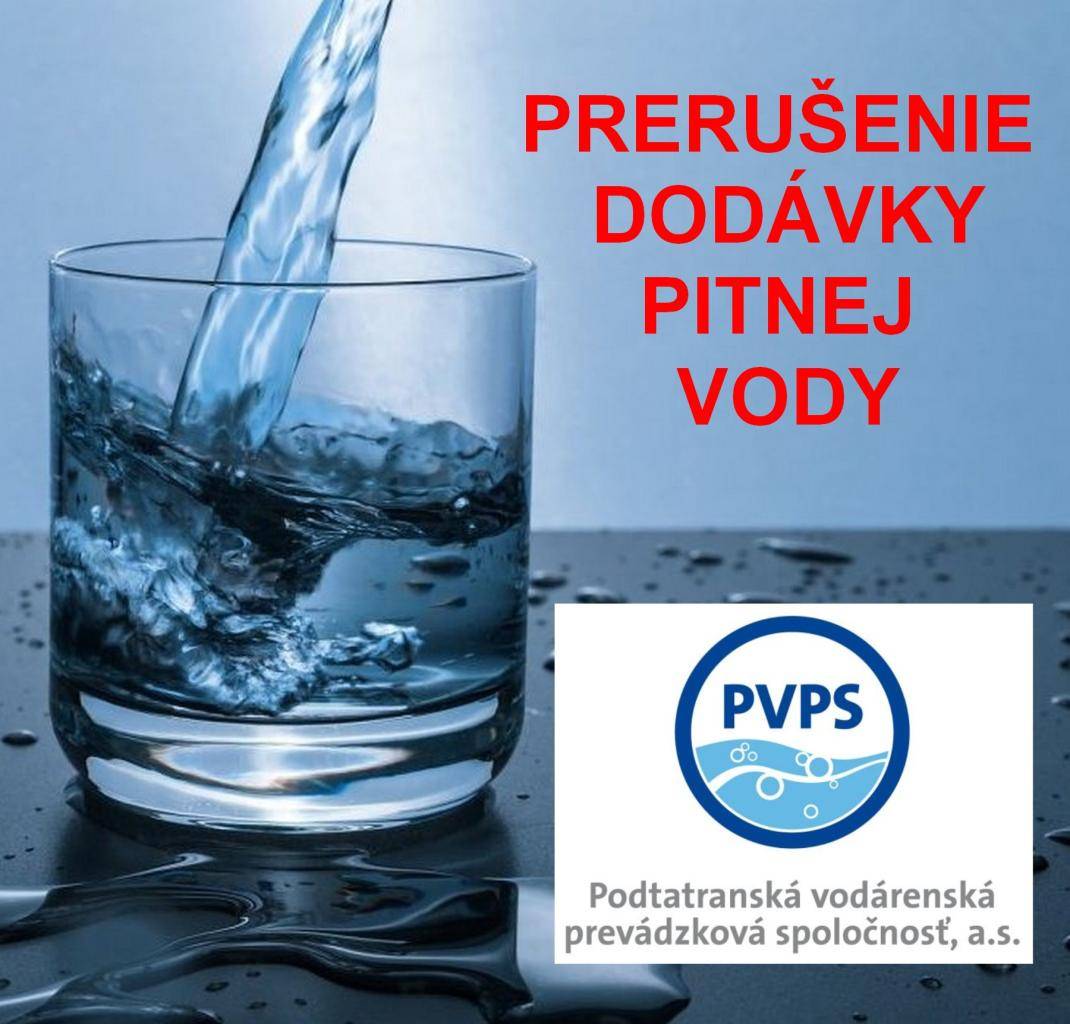 PVPS a.s. vám oznamuje, že z dôvodu opravy poruchy na vodovode bude zajtra 02.07.2025 (streda) od 08:00 do odstránenia poruchy odstávka pitnej vody v obci  Huncovce -  ul.Farská, Tatranská a Riečna.  Predpoklad obnovenia dodávky pitnej vody do cca 14:30 hod.