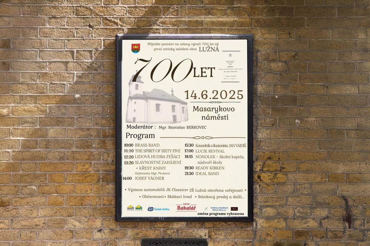 Oslavy 700 let obce Lužná