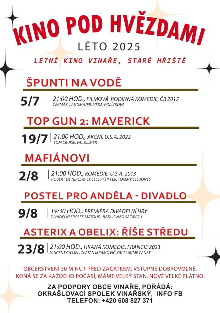 letní kino Vinaře