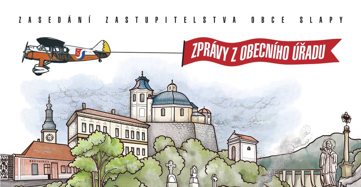 Vážení spoluobčané, přilétají k Vám zprávy ze zasedání obecního zastupitelstva. Slapské zastupitelstvo se sešlo tentokrát v pondělí 30. června a projednalo všechny body programu včetně účetních závěrek obce Slapy, Základní a mateřské školy Slapy za rok 2024, které byly bez připomínek schváleny.  Zastupitelé se seznámili s výsledky výběrového řízení na opravu vybraných komunikací v obci Slapy a stavebních úprav Zdravotního střediska.   Do výběrového řízení na opravu části komunikací na Vyhlídku, do Chaloupek a za kostelem se přihlásilo celkem sedm firem. Výběrová komise na základě předložených nabídek vybrala firmu BES, s.r.o., která nabídla nejvýhodnější cenu ve výši necelých čtyř milionů korun bez DPH. Rekonstrukce proběhne ještě v letošním roce na podzim.   Šest nabídek se sešlo také ve výběrovém řízení na rekonstrukci Zdravotního střediska Slapy. Rekonstrukcí bude celá budova zateplena, budou vyměněna některá okna a středisko dostane i nový balkon. Jako nejvýhodnější vyhodnotila výběrová komise nabídku společnosti Inženýrské stavby Mencl s.r.o. s cenou 1 342 336,64 korun bez DPH. Obec letos před topnou sezónou plánuje ještě výměnu kotle za ekologičtější paliva – topení uhlím vyměníme za topení peletami.   Starosta František Neužil informoval zastupitelstvo o rozpočtovém opatření na výstavbu dětského hřiště a na opravu kaple v Přestavlkách.