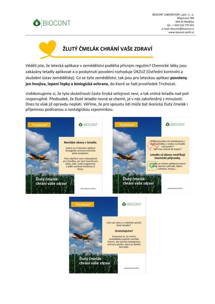 3.-5.7.2025 proběhne v okolí Jiviny letecké ošetření polí s kukuřicí.