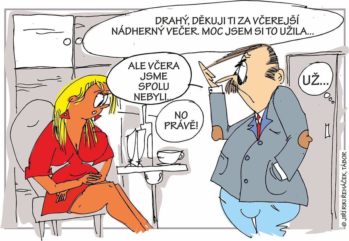 Drahý, děkuji ti za včerejší nádherný večer…