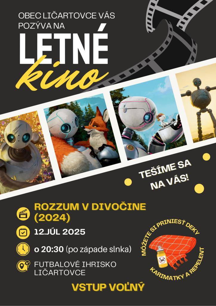 Letné kino Futbalový štadión Ličartovce