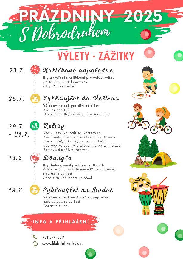 Letní akce pro děti i rodiny!