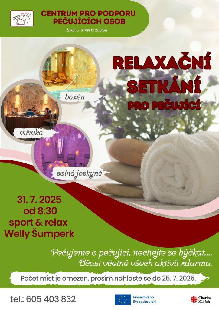 setkání zaměřené na podporu pečujících osob