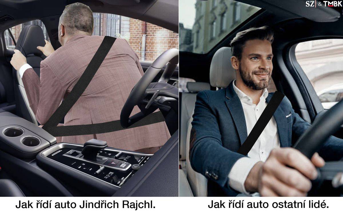 Jindřich Rajchl se obul do Evy Decroix, že místo práce hraje videohry, jako důkaz měl sloužit „volant“ na fotografii. Ovšem ministryně žádnou konzoli na stole neměla, předseda PRO ji zaměnil s opěrkou židle. Koláž TMBK pro SZ.