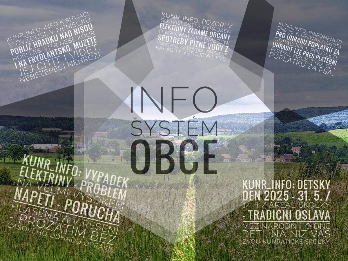 V dnešní uspěchané době je nesmírně důležité mít přístup k aktuálním informacím. Dostávat je takříkajíc do ruky prakticky bez prodlení. Proto naše obec již několik let provozuje informační systém Smart info a zároveň je součástí aplikace V obraze.