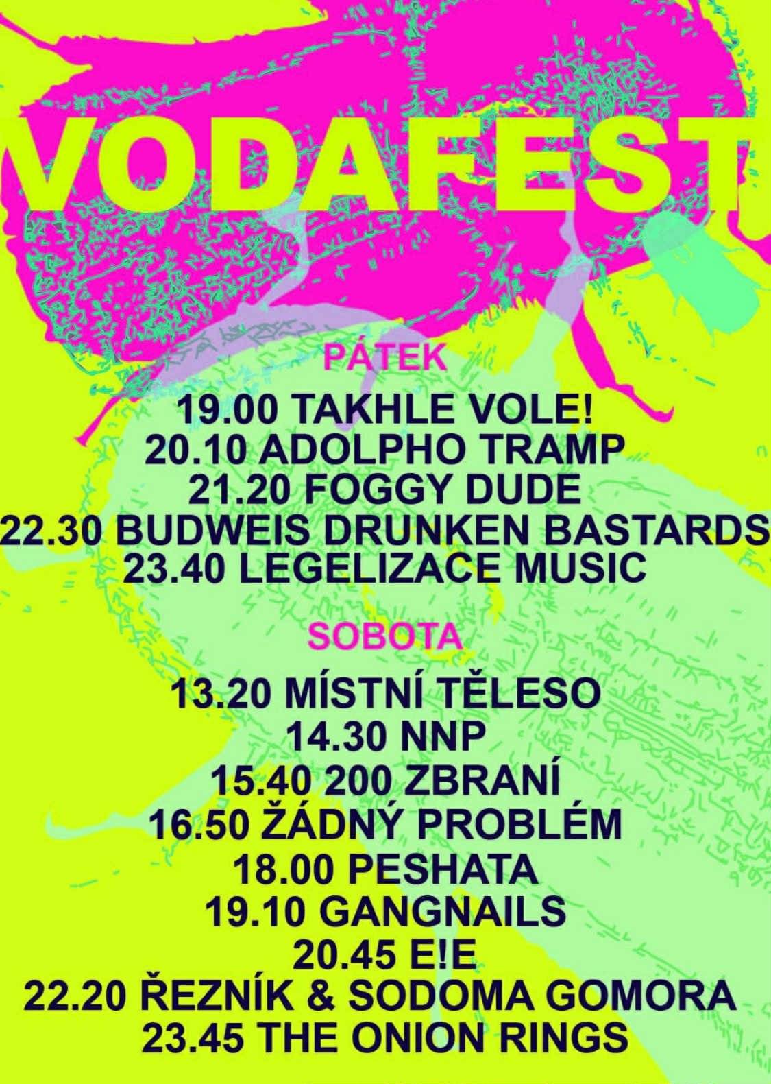 Mlíkaři z.s. Vás zvou na tradiční setkání přátel a přátel přátel - Vodafest. 11.-12.7. v Dobré Vodě u Pacova na louce pod pískovnou. Vystoupí: Místní Těleso, Peshata, E!E, Řezník a další… Těší se na vás v Dobré Vodě!