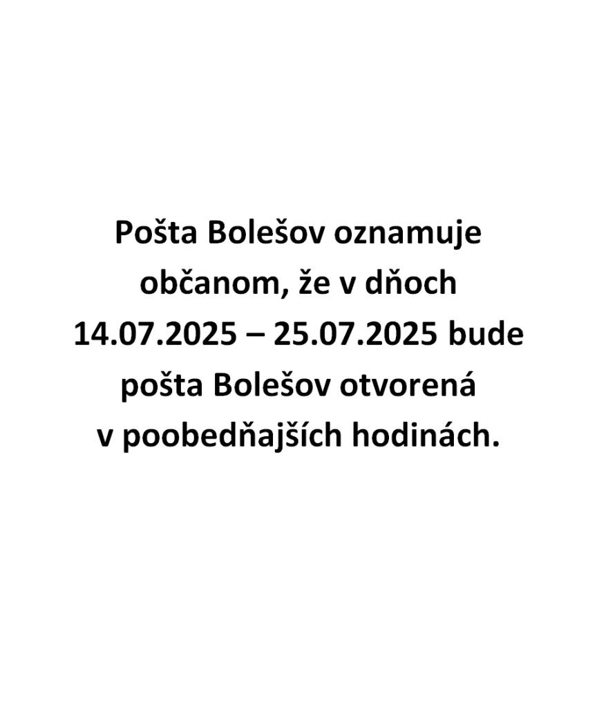 Pošta Bolešov