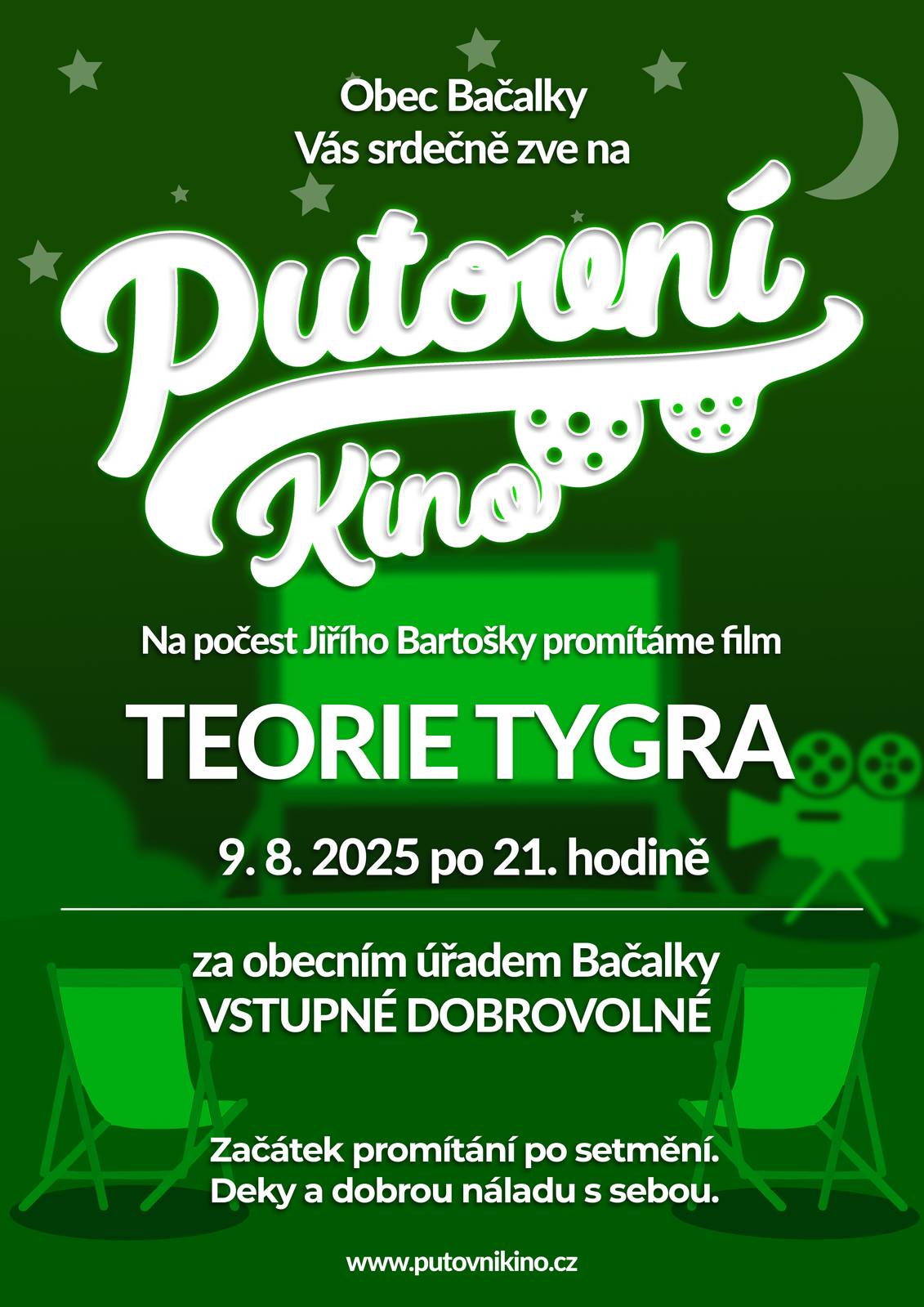 PUTOVNÍ KINO NA BAČALKÁCH