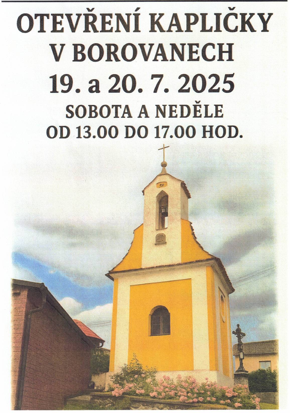 Otevření kapličky