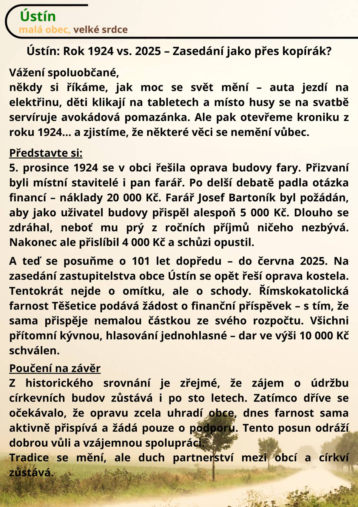 Zasedání jako přes kopírák?😉