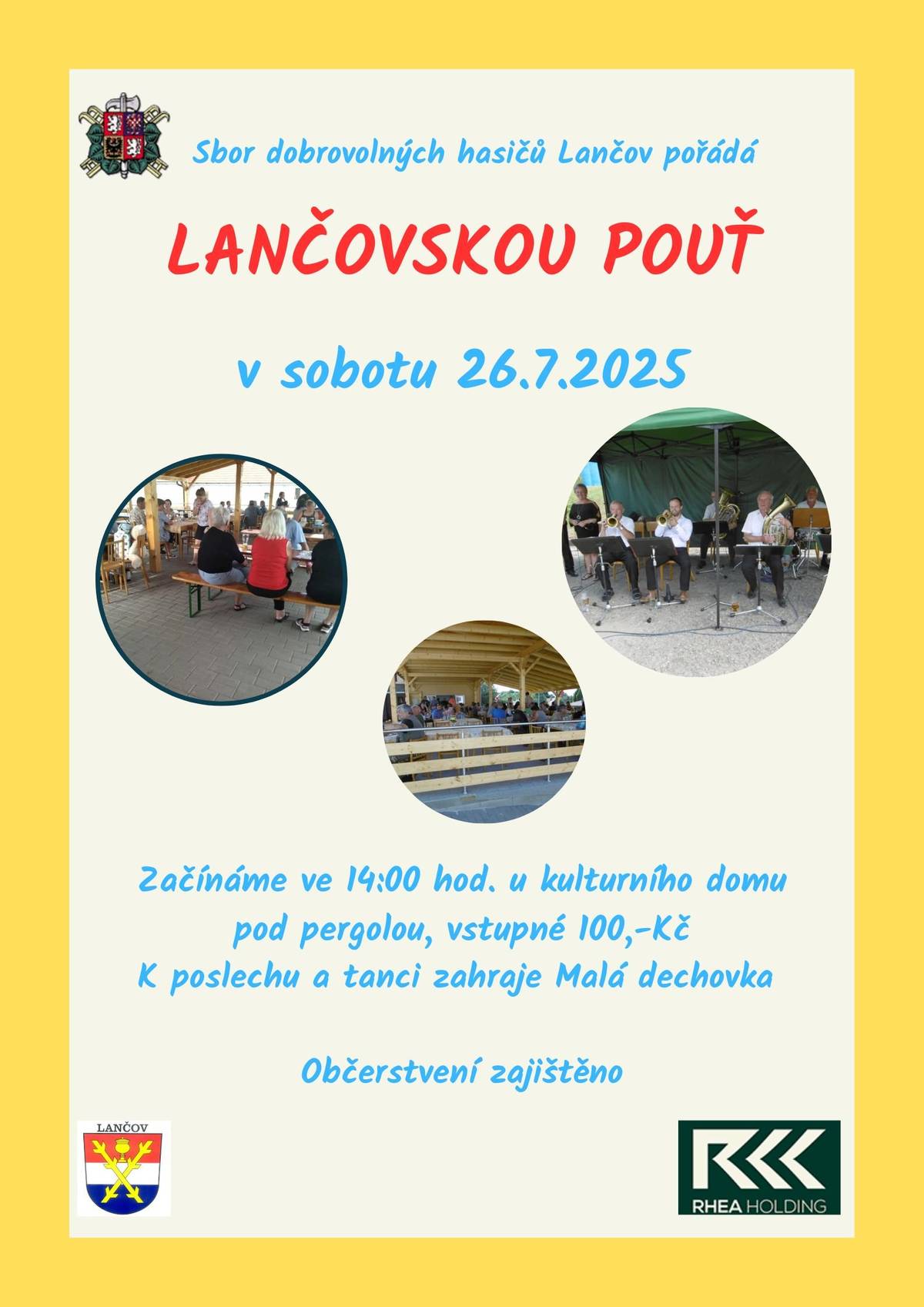 SDH Lančov Vás zve na Lančovskou pouť.