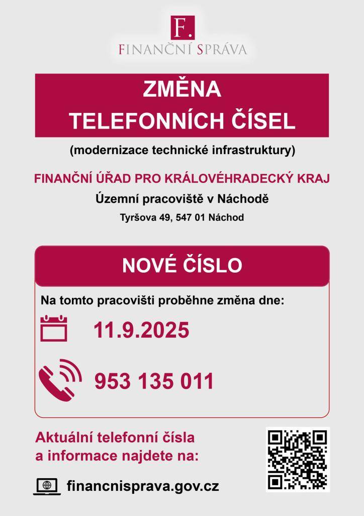 FINANČNÍHO ÚŘADU PRO KRÁLOVEHRADECKÝ KRAJ