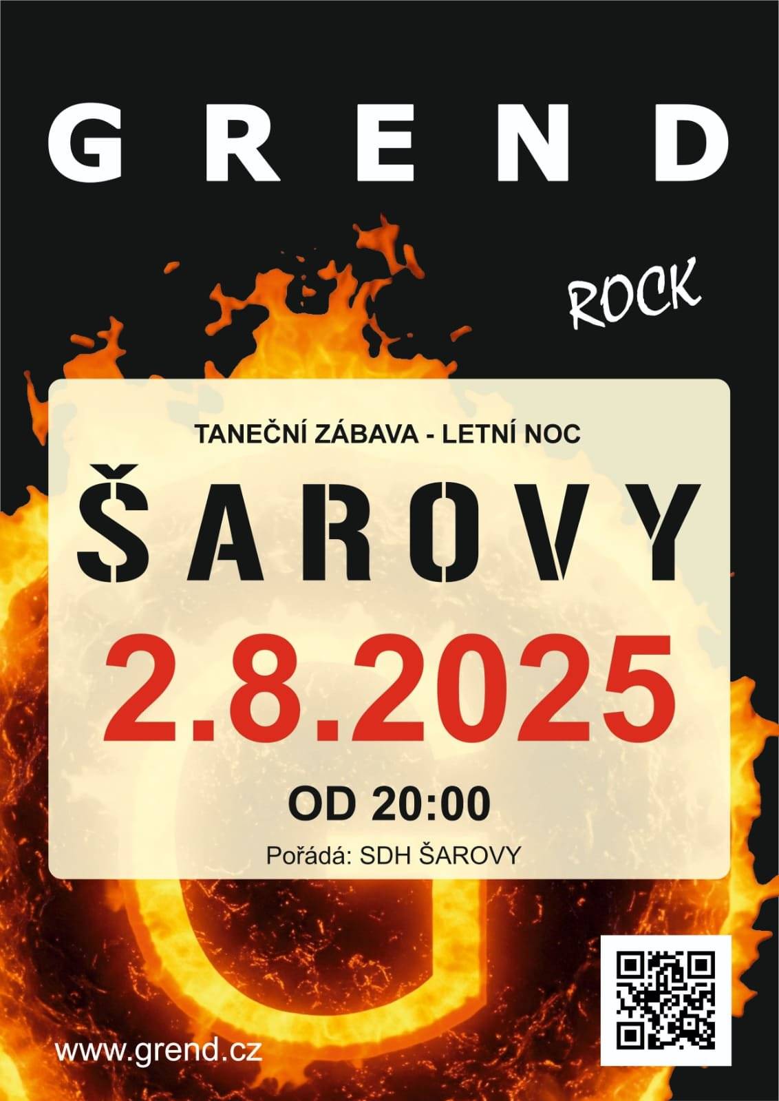 SDH Šarovy Vás zve na taneční zábavu