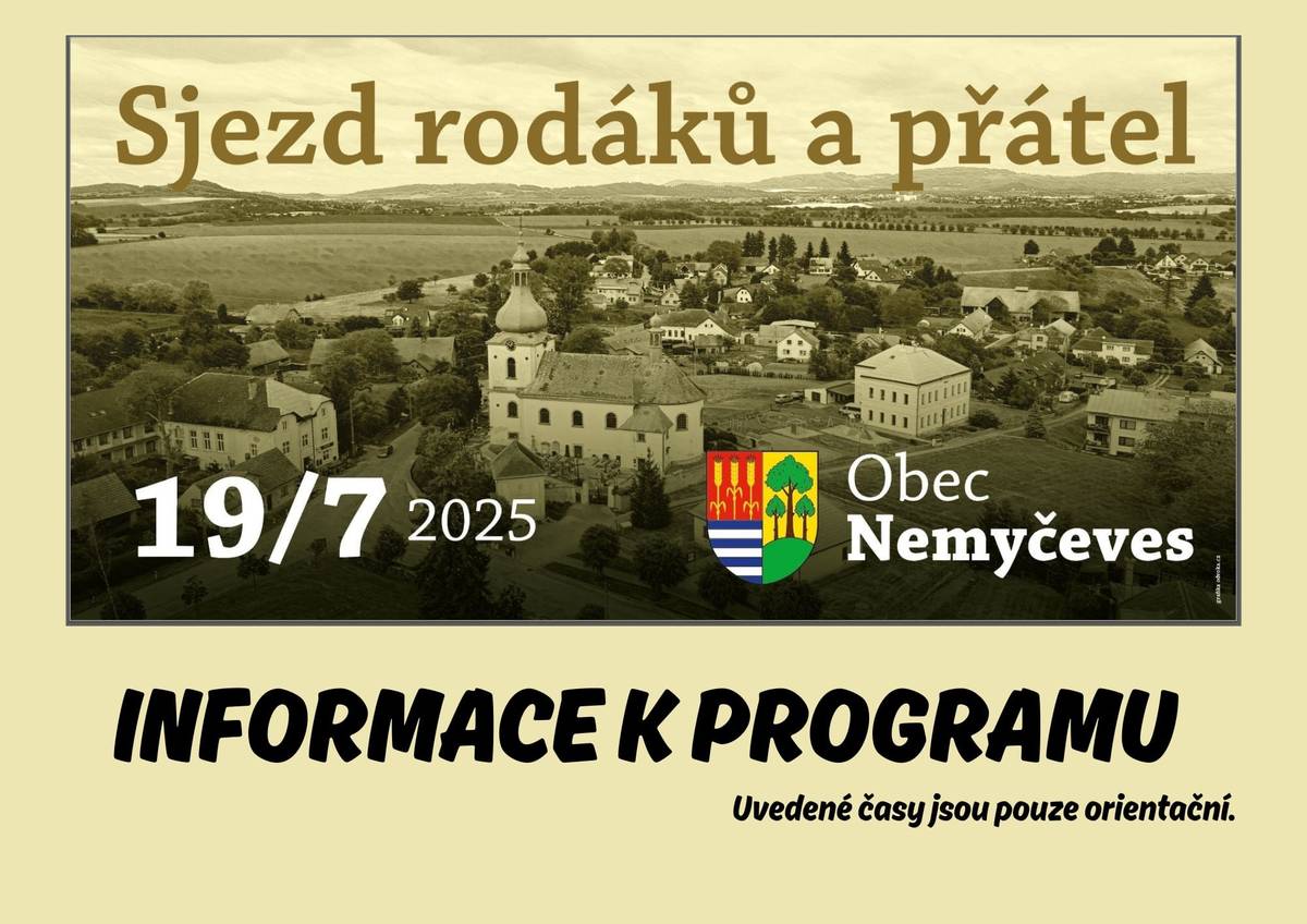 Přátelé, kamarádi, sjezd rodáků již zítra 👍🙂🌞 TĚŠÍME SE NA VÁS!!!