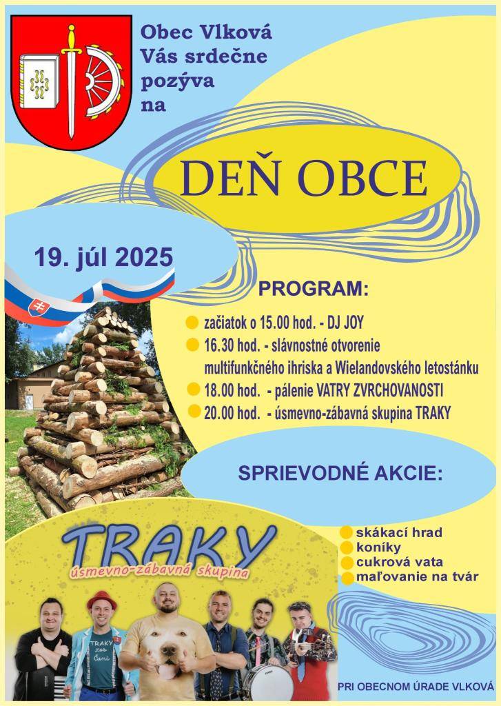 DEŇ OBCE VLKOVÁ a pálenie VATRY ZVRCHOVANOSTI    ⏰️ 19.07.2025   Srdečne pozývame