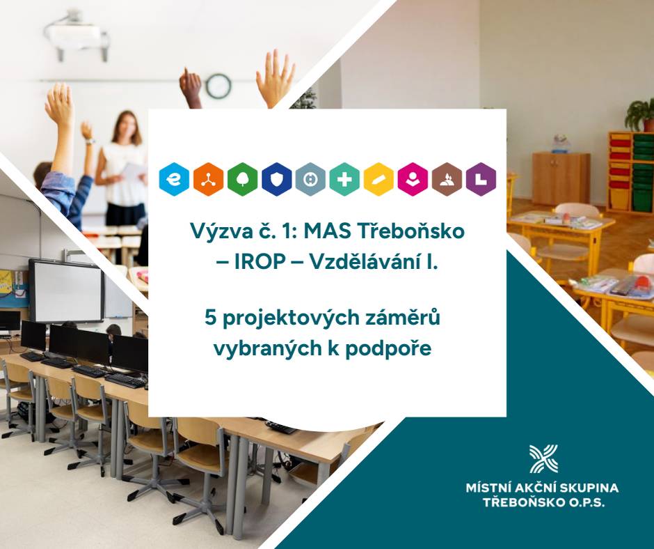 Ve výzvě, kterou jsme vypsali na začátku letošního roku, určené Mateřským a Základním školám, uspělo na MAS 5 projektových záměrů.