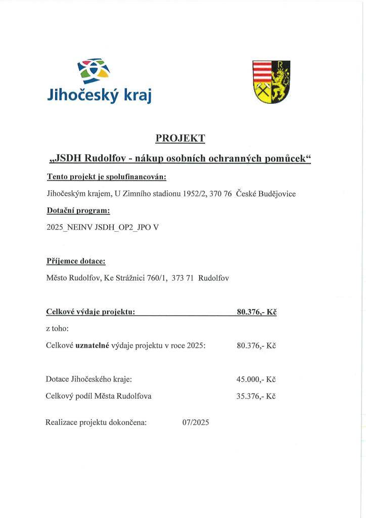 Publicita - JSDHO zásahové oblečení