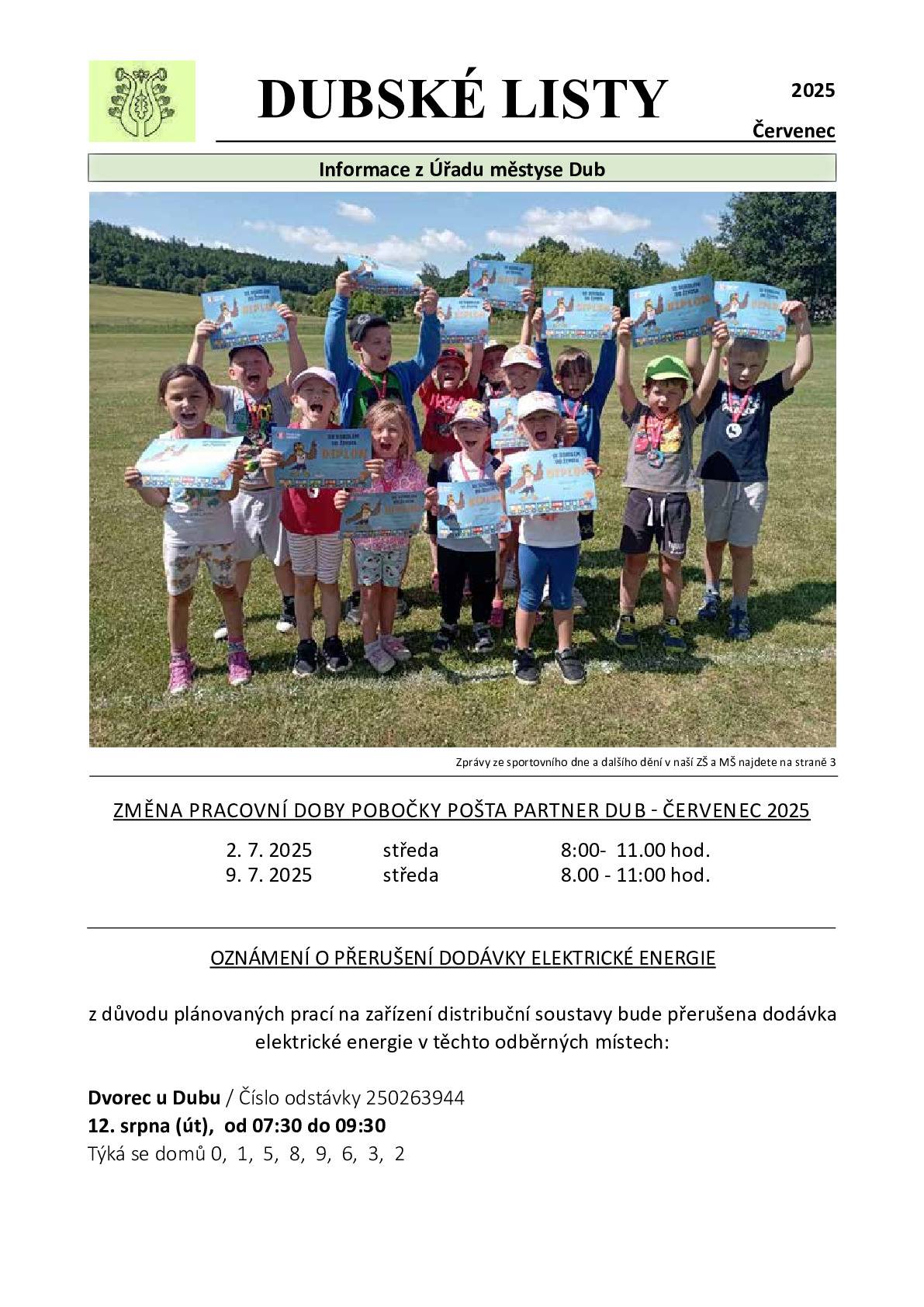 DUBSKÉ LISTY 7/2025