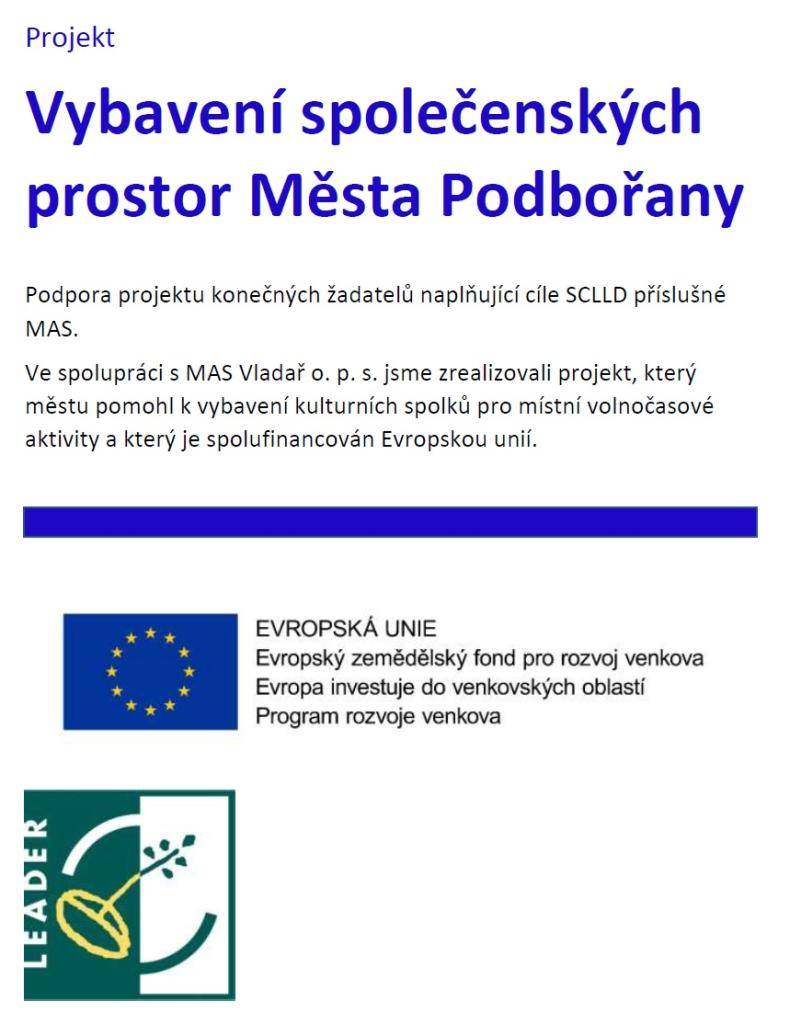 Podpora projektu konečných žadatelů naplňující cíle SCLLD příslušné MAS.