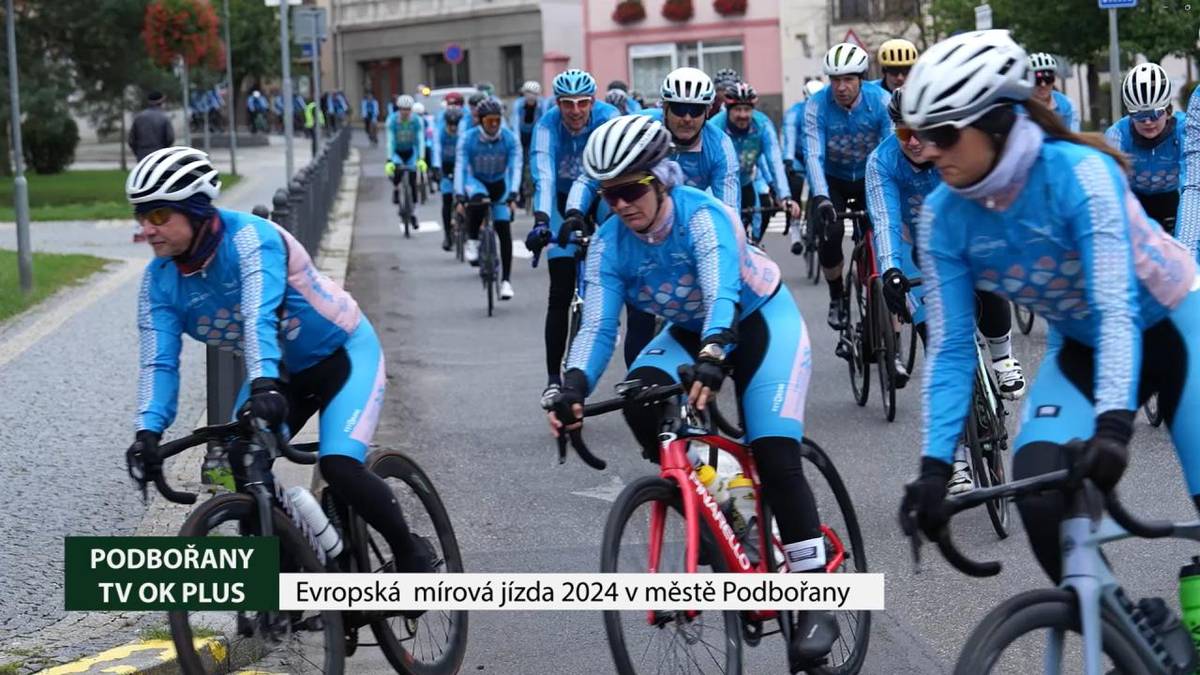 Aktuální videoreportáž z produkce TV OKplus Žatec byla právě zveřejněna na YouTube kanálu města Podbořany. Reportáž je z mezinárodní cyklistické akce Evropská jízda míru 2024 se zastávkou v Podbořanech.