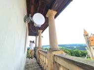 BTS stanice operátora O2 přímo uvnitř hradu Bouzov