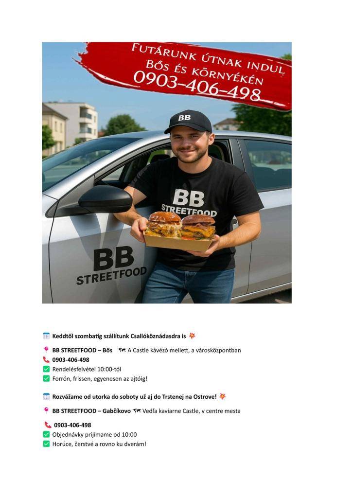 BB STREETFOOD  rozvoz jedál