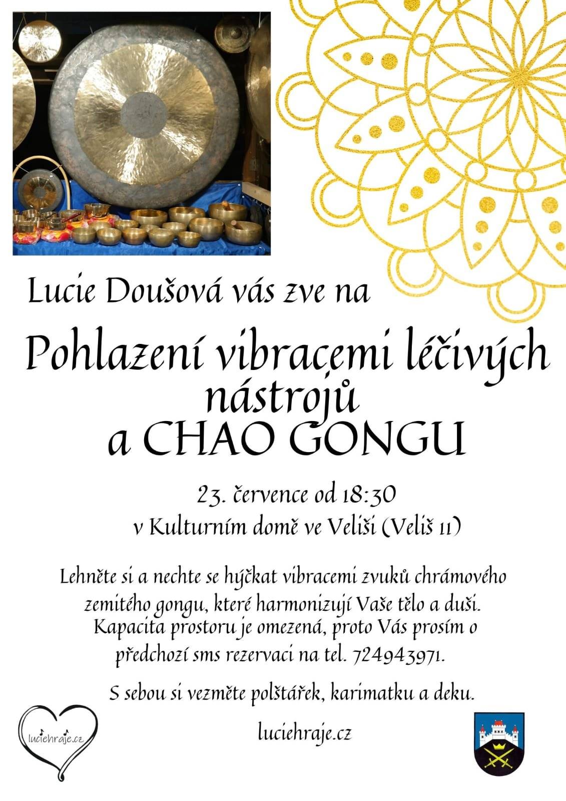 Jste zítra srdečně zváni.